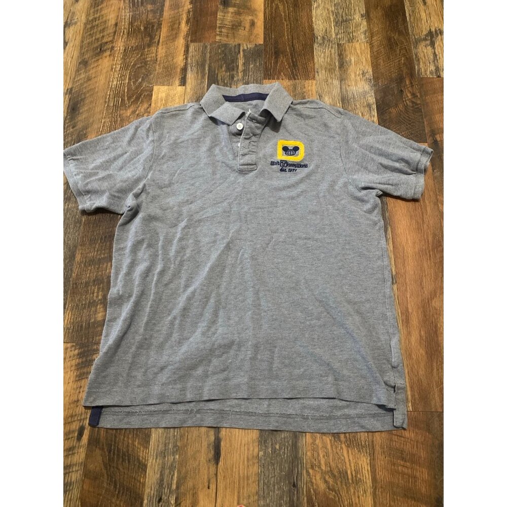 Disney Parks World Logo Mens Polo Short Sleeve Logo Size xxl